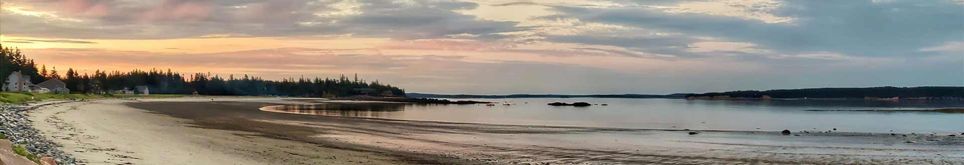 Sunrise over beach