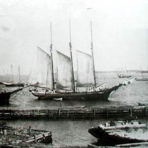 19th century view of Jonesport's harbor, photo provided by Town of Jonesport